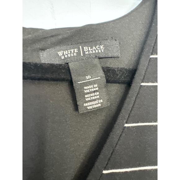 White House Black Market 10, black and beige stripe size 10 - Picture 9 of 11